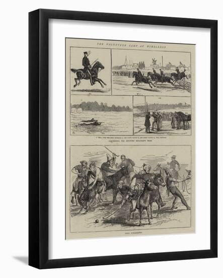 The Volunteer Camp at Wimbledon-Alfred Chantrey Corbould-Framed Giclee Print