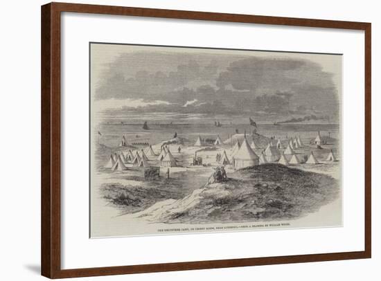 The Volunteer Camp, on Crosby Sands, Near Liverpool-null-Framed Giclee Print