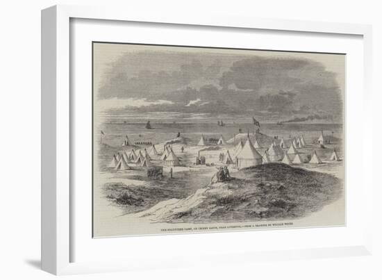 The Volunteer Camp, on Crosby Sands, Near Liverpool-null-Framed Giclee Print