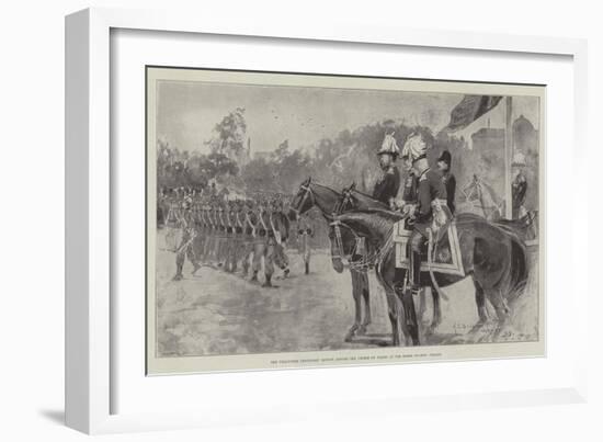 The Volunteer Centenary Review before the Prince of Wales at the Horse Guards' Parade-Henry Charles Seppings Wright-Framed Giclee Print