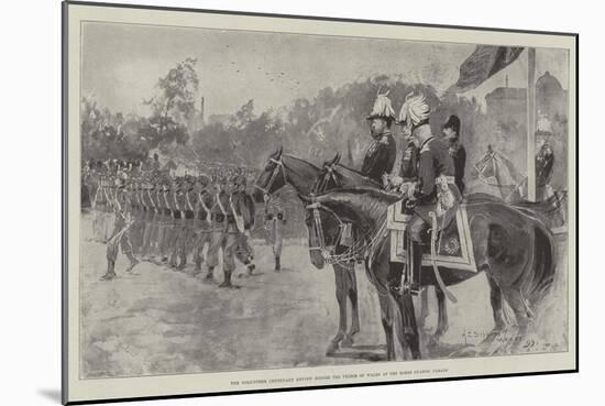 The Volunteer Centenary Review before the Prince of Wales at the Horse Guards' Parade-Henry Charles Seppings Wright-Mounted Giclee Print