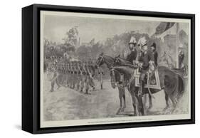 The Volunteer Centenary Review before the Prince of Wales at the Horse Guards' Parade-Henry Charles Seppings Wright-Framed Stretched Canvas