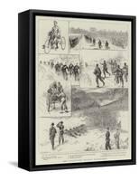 The Volunteer Easter Manoeuvres-Charles Joseph Staniland-Framed Stretched Canvas