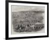 The Volunteer Field-Day at Brighton, People on the Downs-null-Framed Giclee Print