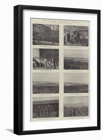 The Volunteer Manoeuvres at Brighton-null-Framed Giclee Print