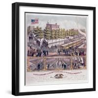 The Volunteer Refreshment Saloon Supported Gratuitously by the Citizens of Philadelphia-null-Framed Giclee Print