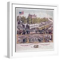 The Volunteer Refreshment Saloon Supported Gratuitously by the Citizens of Philadelphia-null-Framed Giclee Print