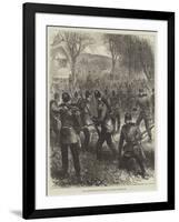 The Volunteer Review, an Affair of Outposts-null-Framed Giclee Print