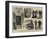 The Volunteer Review at Brighton, Sketches in the Town-null-Framed Giclee Print