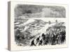 The Volunteer Review at Dover: Scene at the Wreck of H.M.S. Ferret at the Admiralty Pier Uk 1869-null-Stretched Canvas
