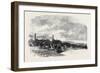 The Volunteer Review at Dover: Traction Engines Bringing Volunteer Artillery into Position Uk 1869-null-Framed Giclee Print