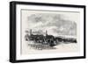 The Volunteer Review at Dover: Traction Engines Bringing Volunteer Artillery into Position Uk 1869-null-Framed Giclee Print