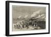 The Volunteer Review at Portsmouth, Attack on Southsea Castle-null-Framed Giclee Print