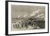 The Volunteer Review at Portsmouth, Attack on Southsea Castle-null-Framed Giclee Print
