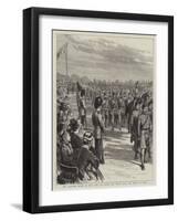 The Volunteer Review in Hyde Park, the March Past before Hrh the Prince of Wales-Godefroy Durand-Framed Giclee Print