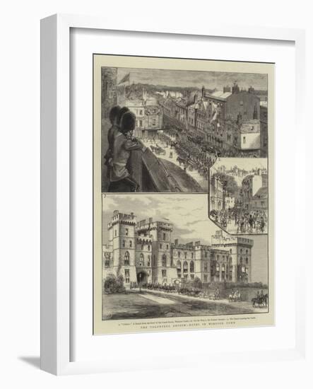 The Volunteer Review, Notes in Windsor Town-null-Framed Giclee Print