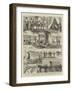 The Volunteer Review, Notes with the Ambulances-null-Framed Giclee Print