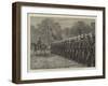 The Volunteer Review, the Royal Naval Volunteers Marching Past-Charles Joseph Staniland-Framed Giclee Print