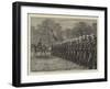 The Volunteer Review, the Royal Naval Volunteers Marching Past-Charles Joseph Staniland-Framed Giclee Print