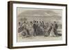 The Volunteer Sham Fight at Brighton on Easter Monday-null-Framed Giclee Print