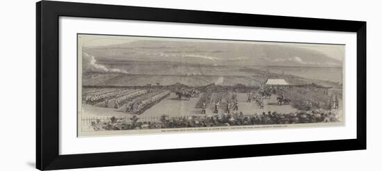 The Volunteer Sham Fight at Brighton on Easter Monday-null-Framed Giclee Print