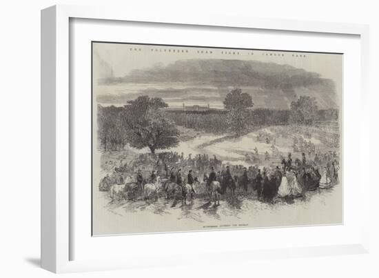 The Volunteer Sham Fight in Camden Park, Skirmishers Covering the Retreat-Frederick John Skill-Framed Giclee Print