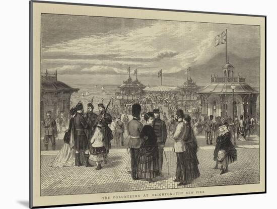 The Volunteers at Brighton, the New Pier-null-Mounted Giclee Print