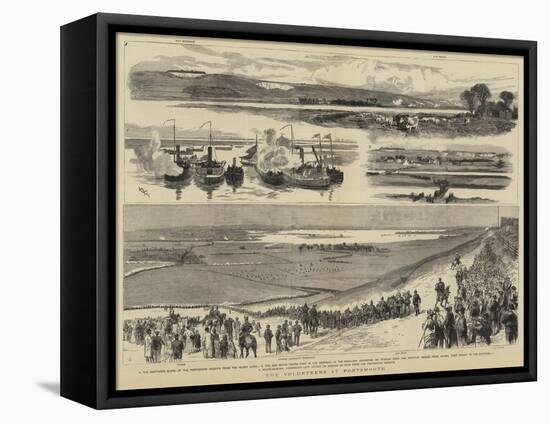 The Volunteers at Portsmouth-William Lionel Wyllie-Framed Stretched Canvas