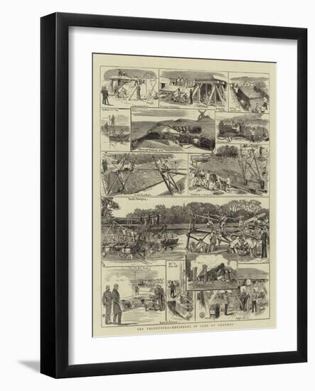 The Volunteers, Engineers in Camp at Chatham-null-Framed Giclee Print