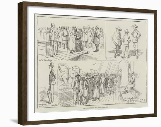 The Volunteers for Bechuanaland-Alfred Courbould-Framed Giclee Print