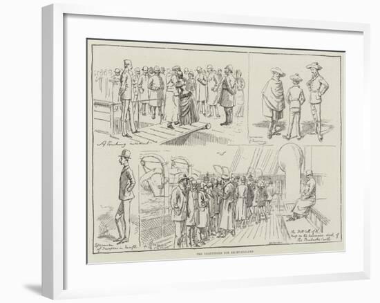 The Volunteers for Bechuanaland-Alfred Courbould-Framed Giclee Print