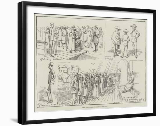 The Volunteers for Bechuanaland-Alfred Courbould-Framed Giclee Print