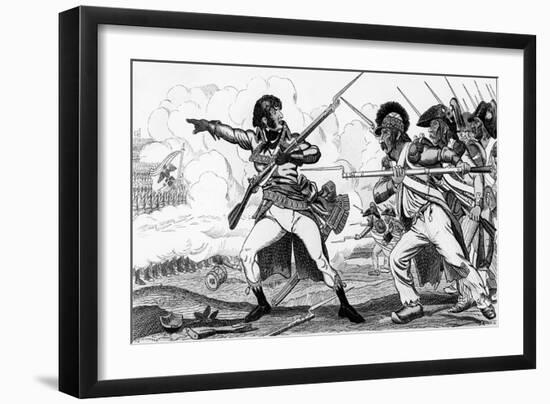 The Volunteers in Sabots at the Battle of Valmy-Caran D'Ache-Framed Giclee Print