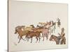 The Volunteers' Ponies, from 'The Leaguer of Ladysmith', 1900 (Colour Litho)-Captain Clive Dixon-Stretched Canvas