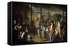 The Vote of the Citizens of Carmarthenshire to End the Plague of 1630-Luigi Vanvitelli-Framed Stretched Canvas