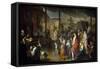 The Vote of the Citizens of Carmarthenshire to End the Plague of 1630-Luigi Vanvitelli-Framed Stretched Canvas