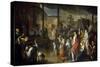 The Vote of the Citizens of Carmarthenshire to End the Plague of 1630-Luigi Vanvitelli-Stretched Canvas