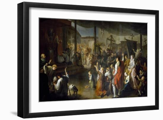 The Vote of the Citizens of Carmarthenshire to End the Plague of 1630-Luigi Vanvitelli-Framed Giclee Print