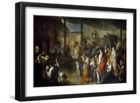 The Vote of the Citizens of Carmarthenshire to End the Plague of 1630-Luigi Vanvitelli-Framed Giclee Print