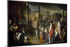 The Vote of the Citizens of Carmarthenshire to End the Plague of 1630-Luigi Vanvitelli-Mounted Giclee Print