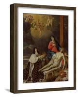 The Vow of Louis XIII (1601-43) King of France and Navarre, 1638-Philippe De Champaigne-Framed Giclee Print