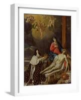 The Vow of Louis XIII (1601-43) King of France and Navarre, 1638-Philippe De Champaigne-Framed Giclee Print