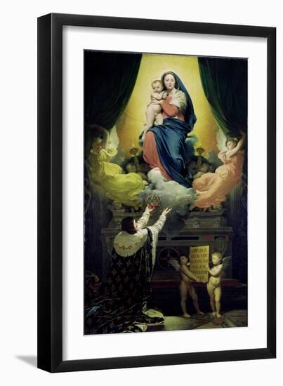 The Vow of Louis XIII-Jean-Auguste-Dominique Ingres-Framed Giclee Print