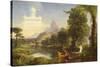 The Voyage of Life: Childhood, 1842-Thomas Cole-Stretched Canvas