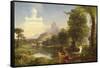 The Voyage of Life: Childhood, 1842-Thomas Cole-Framed Stretched Canvas