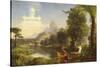 The Voyage of Life: Childhood, 1842-Thomas Cole-Stretched Canvas