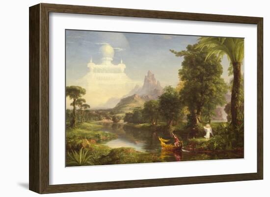 The Voyage of Life: Childhood, 1842-Thomas Cole-Framed Art Print