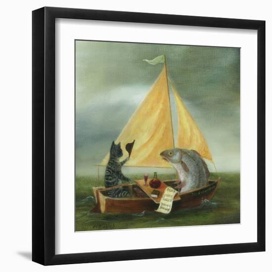 The Voyage of The Antipodean-DD McInnes-Framed Art Print