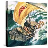 The Voyage of the Kon-Tiki-Ron Embleton-Stretched Canvas