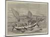 The Voyage to China, Ceylon Boats at Galle-Matthew White Ridley-Mounted Giclee Print